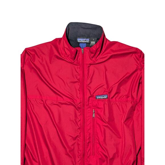 Vintage Patagonia Red Full Zip Windbreaker Fleece Lined Size L - Picture 2 of 16